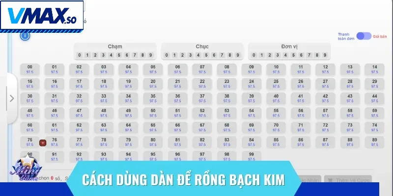 Học ngay cách sử dụng dàn lô đề Rồng bạch kim để đạt hiệu quả tốt nhất