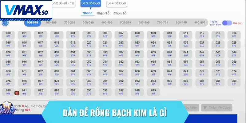 Dàn đề Rồng bạch kim là hệ thống phân tích, tổng hợp dữ liệu xổ số miền Bắc