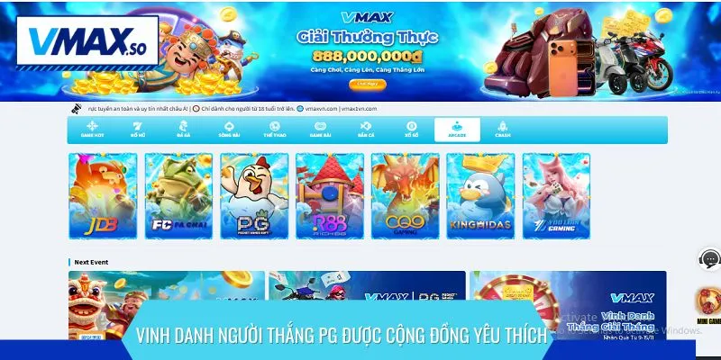 vinh danh người thắng pg vì sao